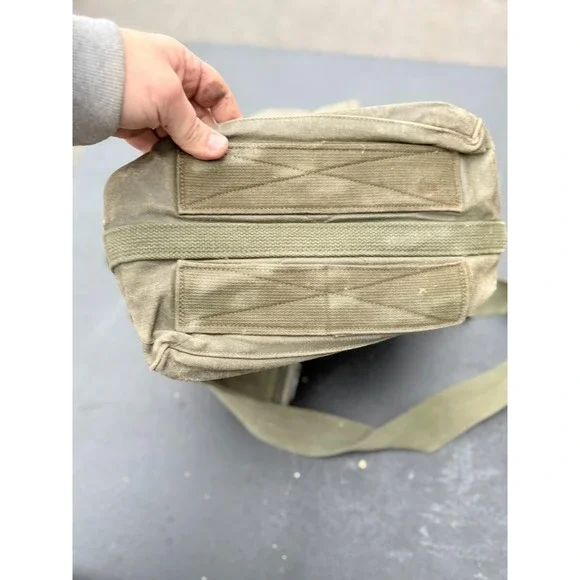 Vintage US Army Canvas Field Bag C-189 XGR Military Utility Satchel - Picture 6 of 6